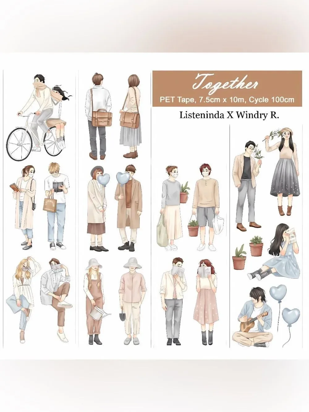 listeninda and windry R cards collages girl